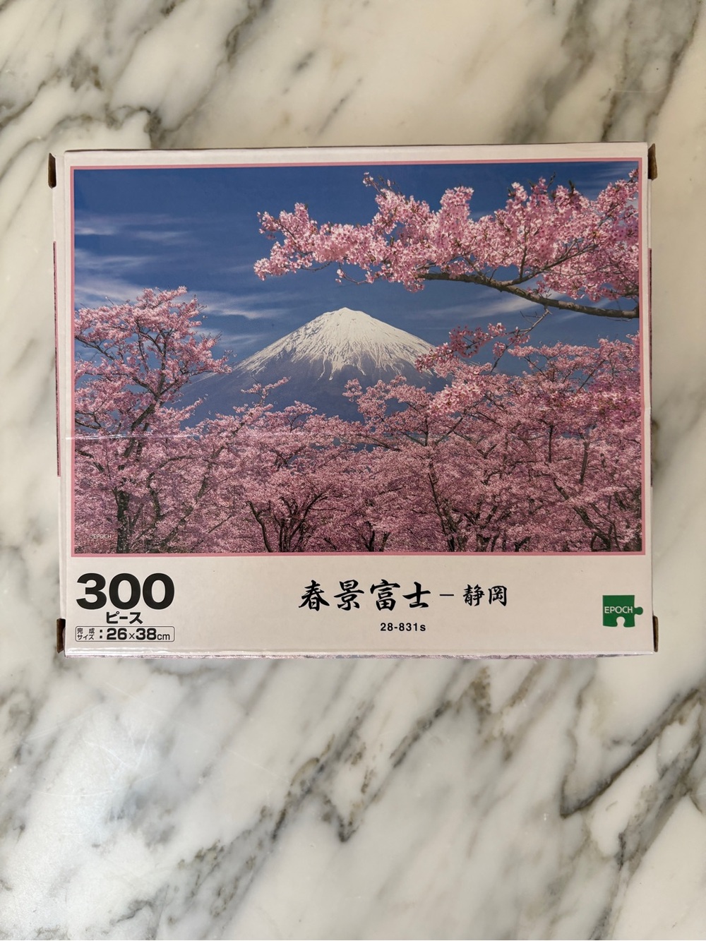 300-Piece Cherry Blossom Mount Fuji Jigsaw Puzzle